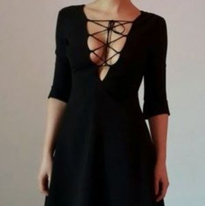 Zara lace up skater dress